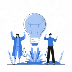 Sophrona Referral Portal What is your pearl | Two people are shown with a light bulb in the middle